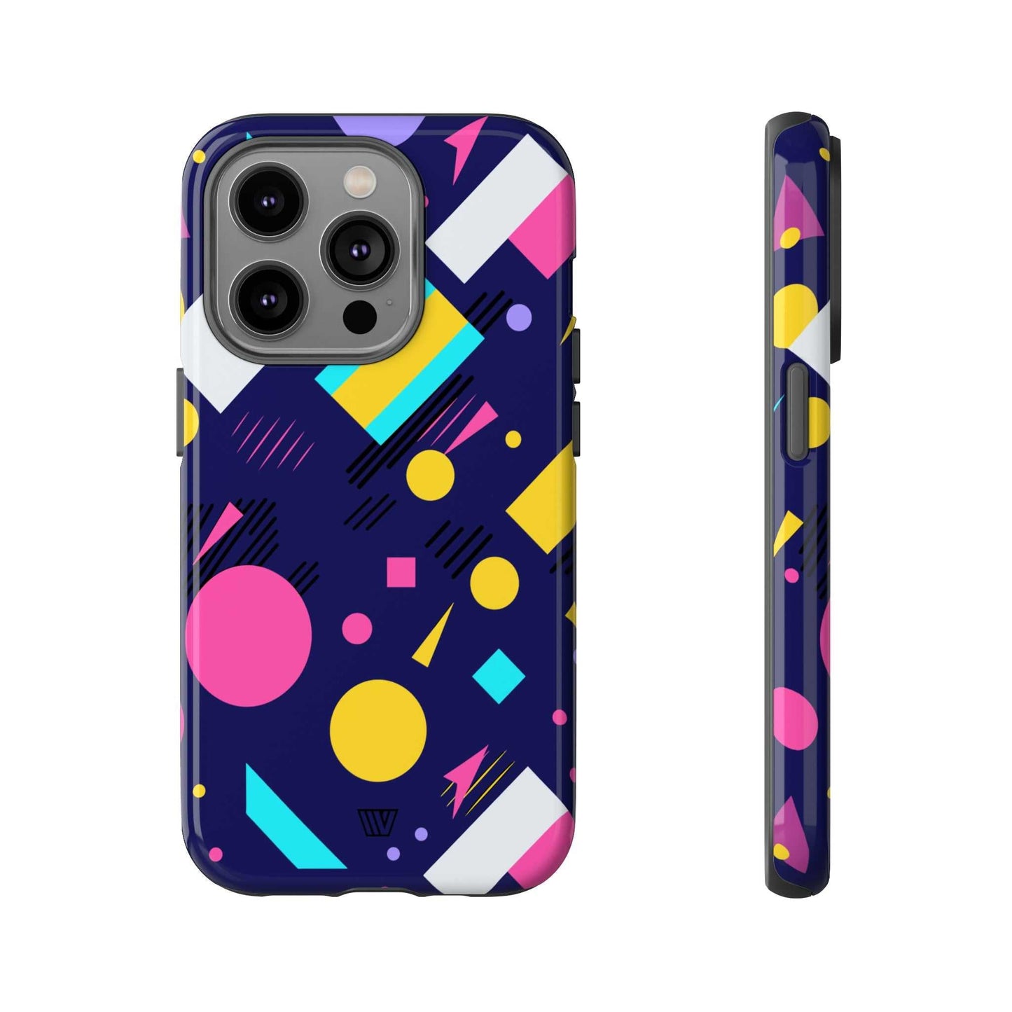 80s / 90s RETRO PATTERN DARK | Tough Phone Case