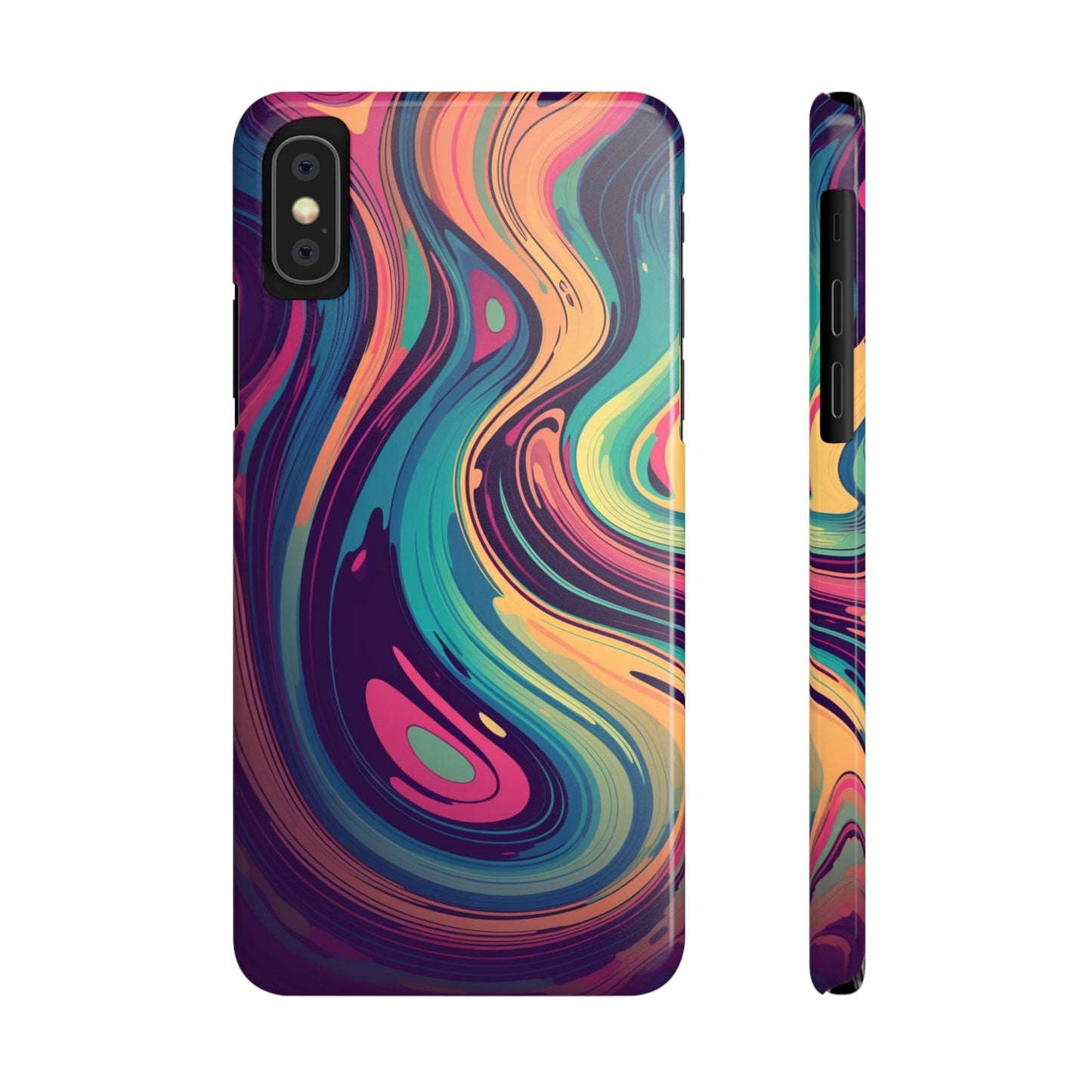 COSMIC LIQUID SWIRL |  Slim iPhone Case