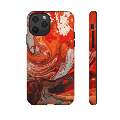 WHITE FIRE PAINT SWIRL | Tough Phone Case