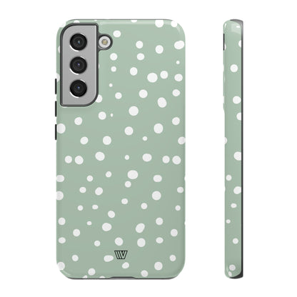 PASTEL GREEN DOTS | Tough Phone Case