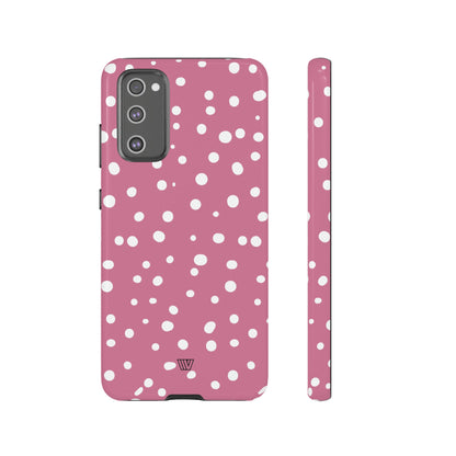 BLUSH RED DOTS | Tough Phone Case