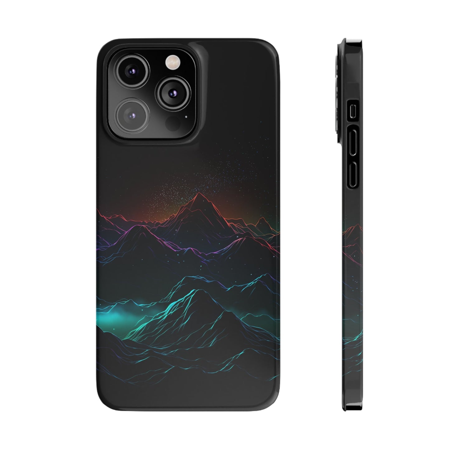 NEON MOUNTAINS | Slim iPhone Case