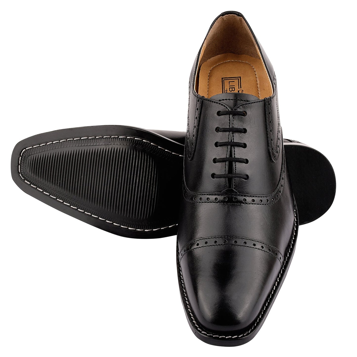 Suave Leather Oxford Style Dress Shoes