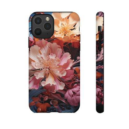 PAINT SWIRL FLOWERS | Tough Phone Case