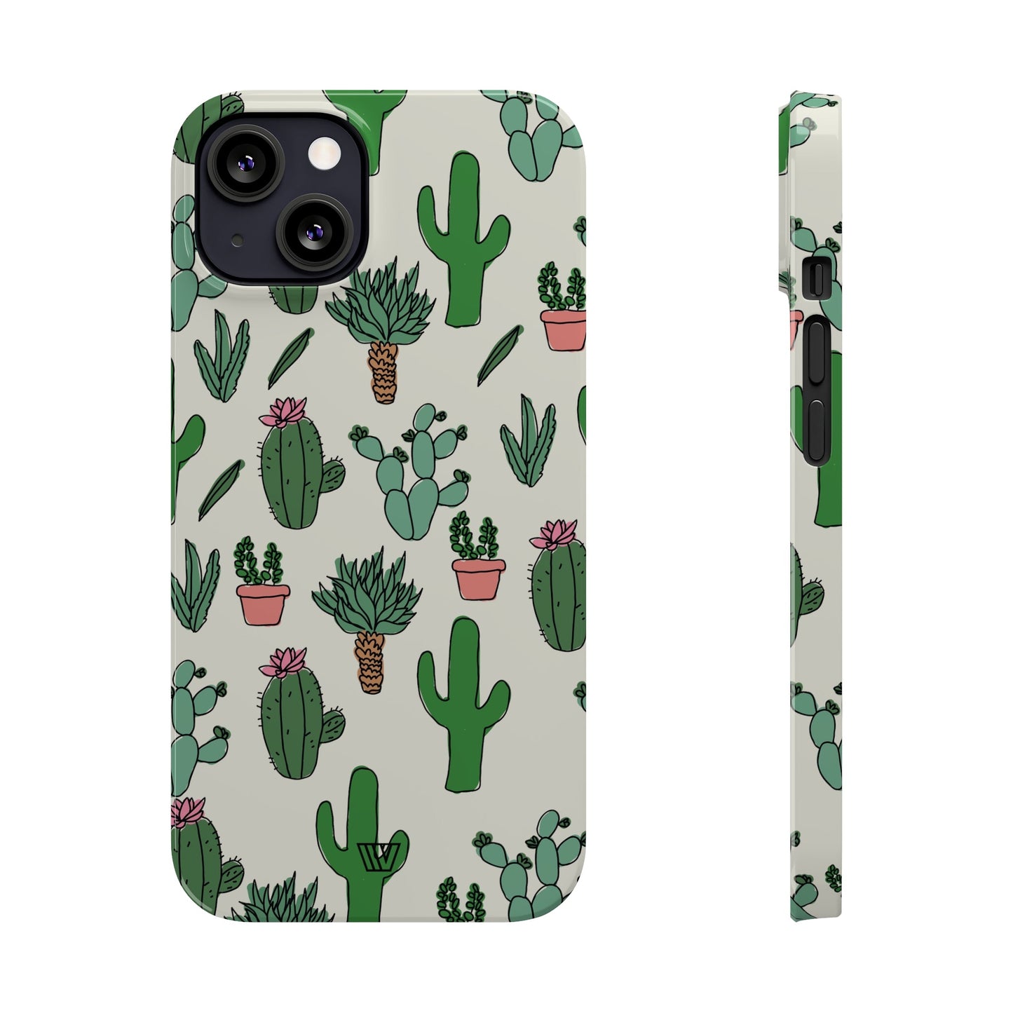 CACTUS DOODLES | Slim iPhone Case