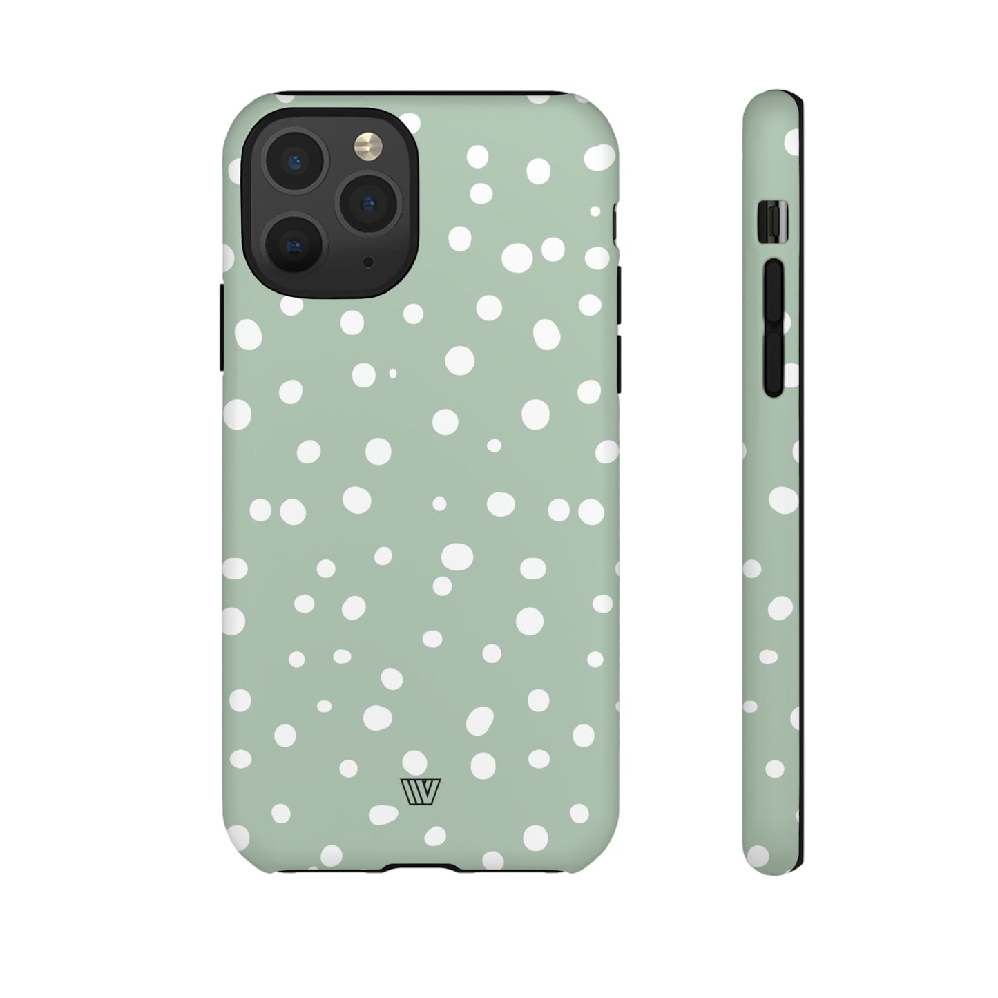 PASTEL GREEN DOTS | Tough Phone Case