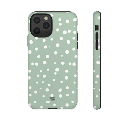 PASTEL GREEN DOTS | Tough Phone Case