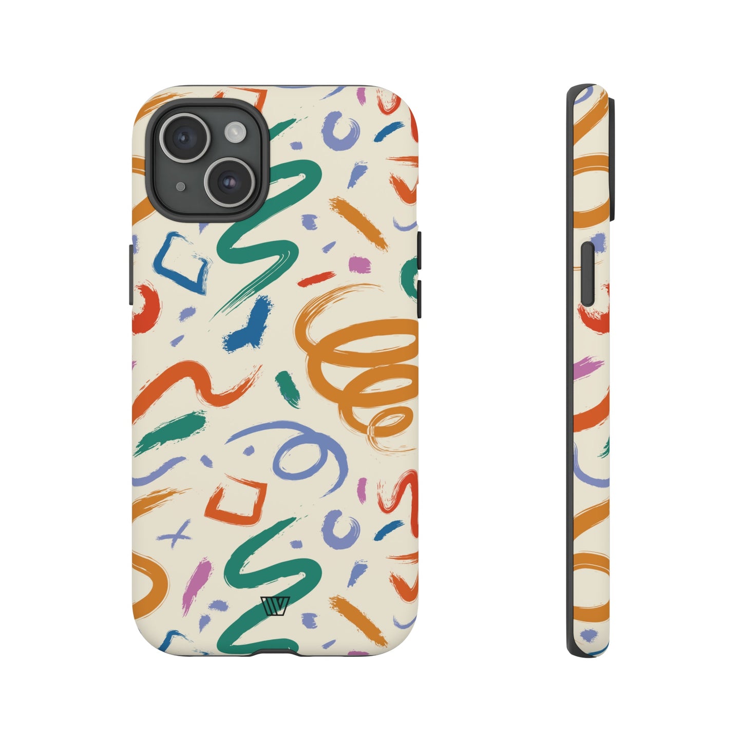 DOODLE PAINT BRUSH STROKES | Tough Phone Case