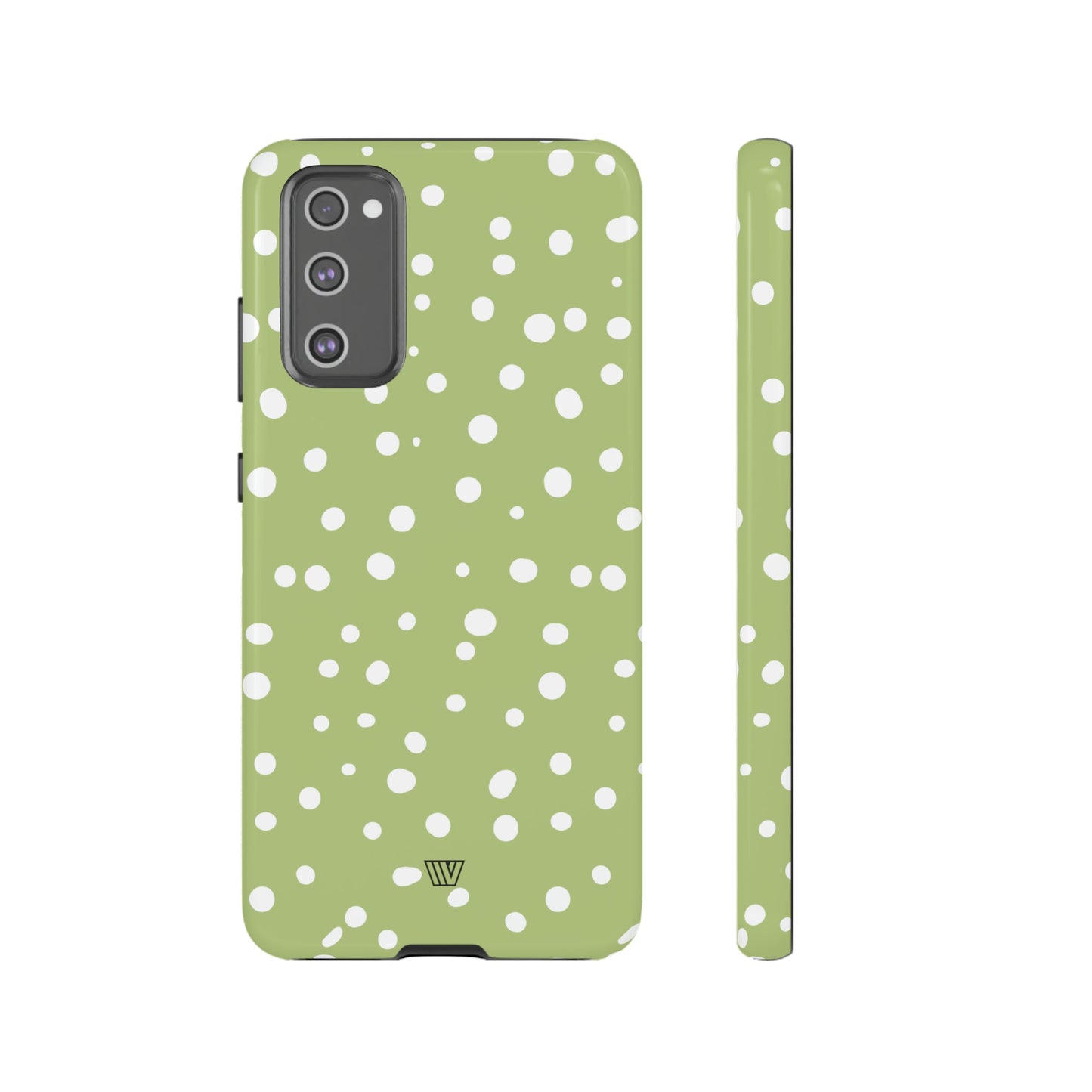 PALE OLIVE DOTS | Tough Phone Case