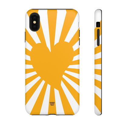 HEART SUN RAYS | Tough Phone Case