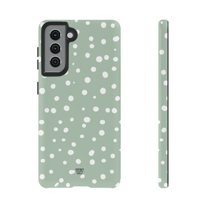 PASTEL GREEN DOTS | Tough Phone Case