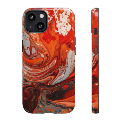 WHITE FIRE PAINT SWIRL | Tough Phone Case