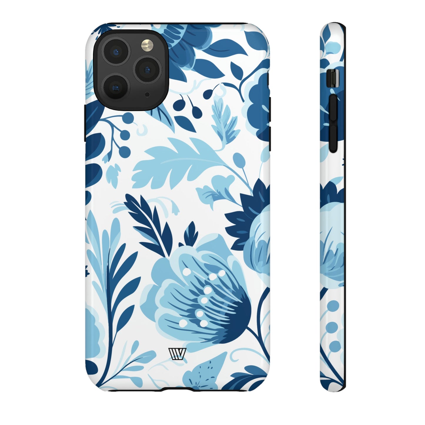 BLUE WHITE FLOWERS | Tough Phone Case