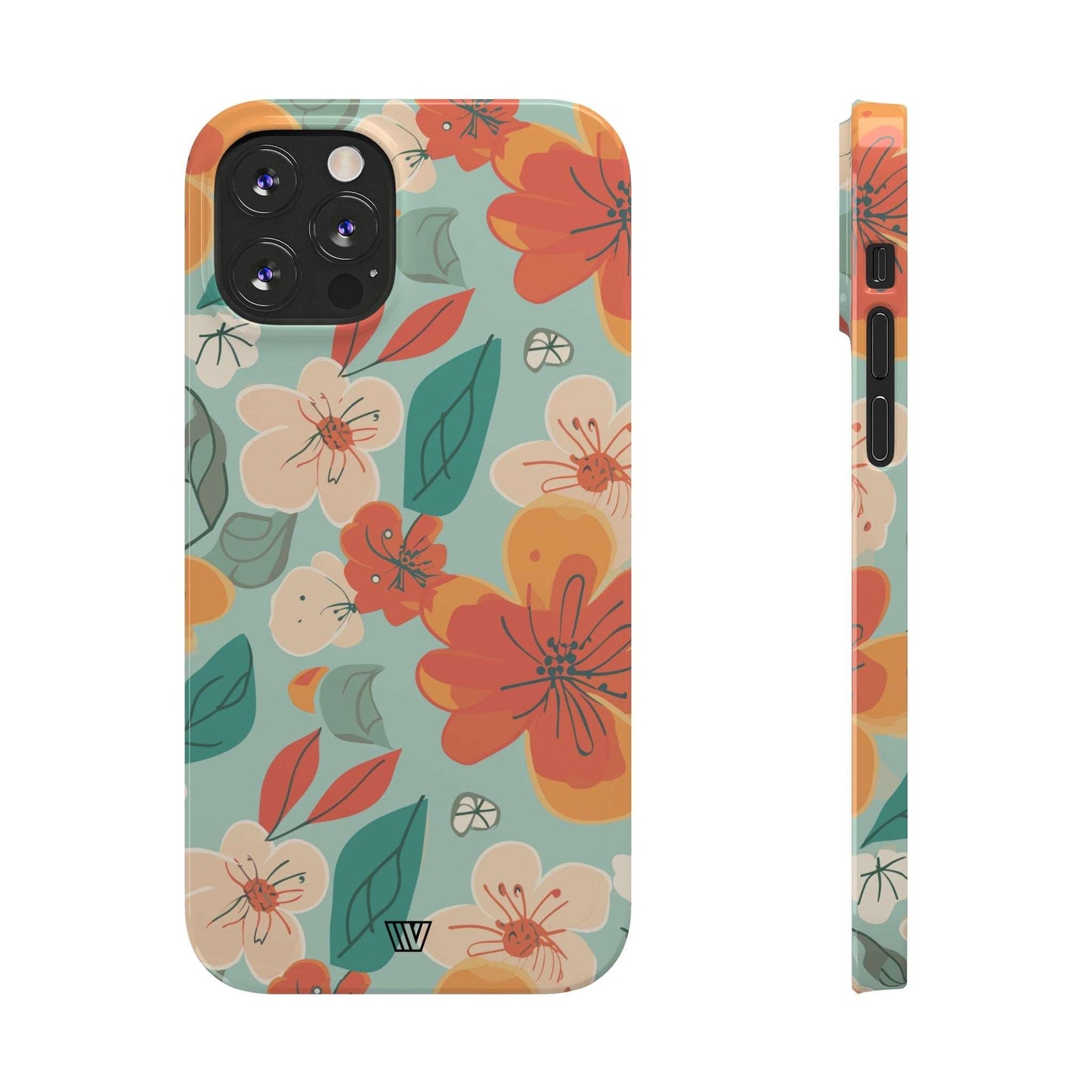 BLOOD ORANGE FLOWERS | Slim iPhone Case