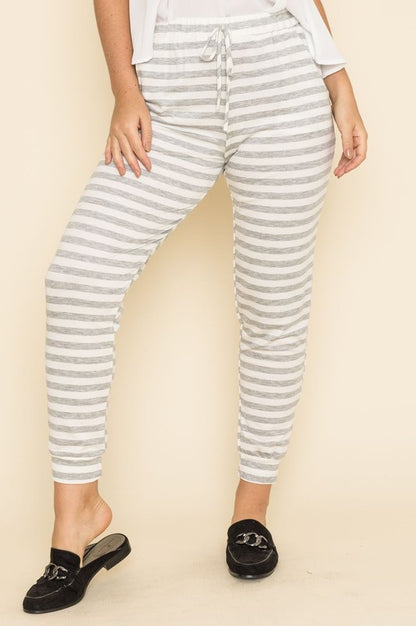 Stripe Drawstring Jogger