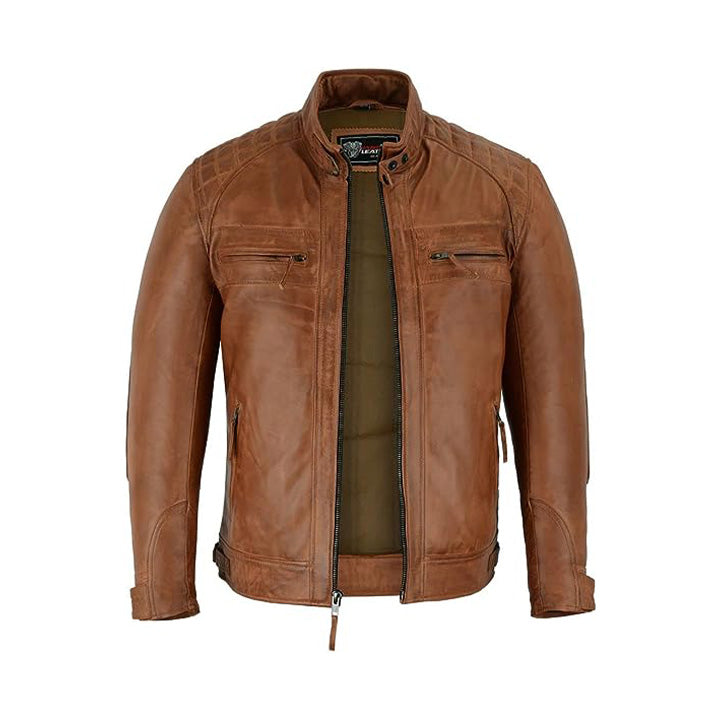 Café Racer Austin Brown Jacket