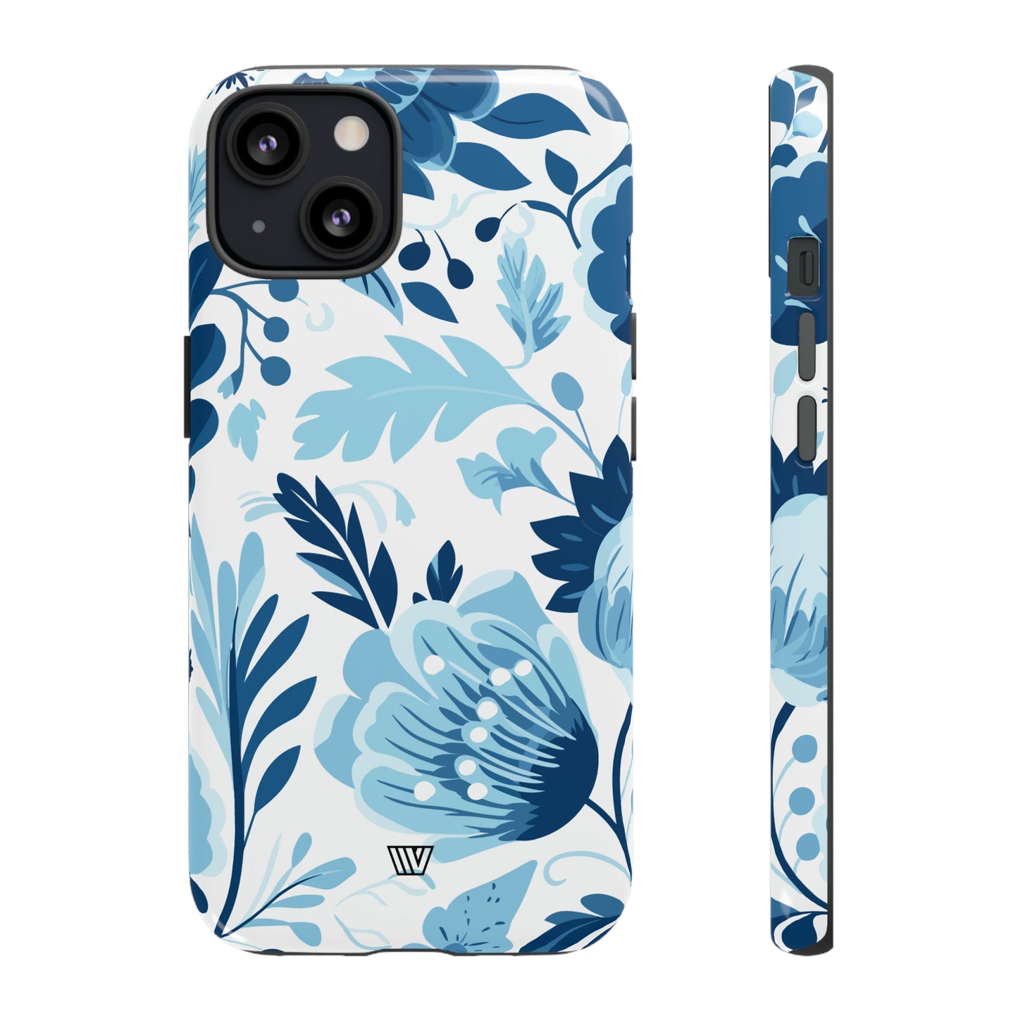 BLUE WHITE FLOWERS | Tough Phone Case