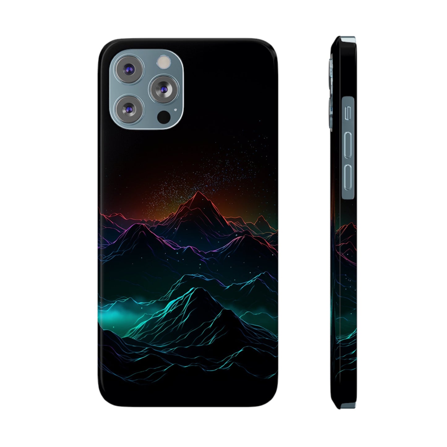 NEON MOUNTAINS | Slim iPhone Case