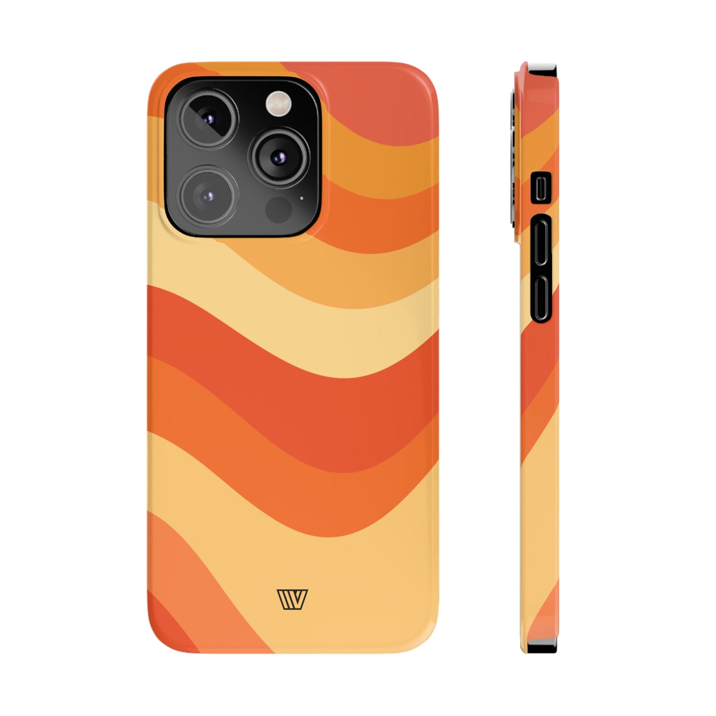 RETRO GROOVY WAVES | Slim iPhone Case