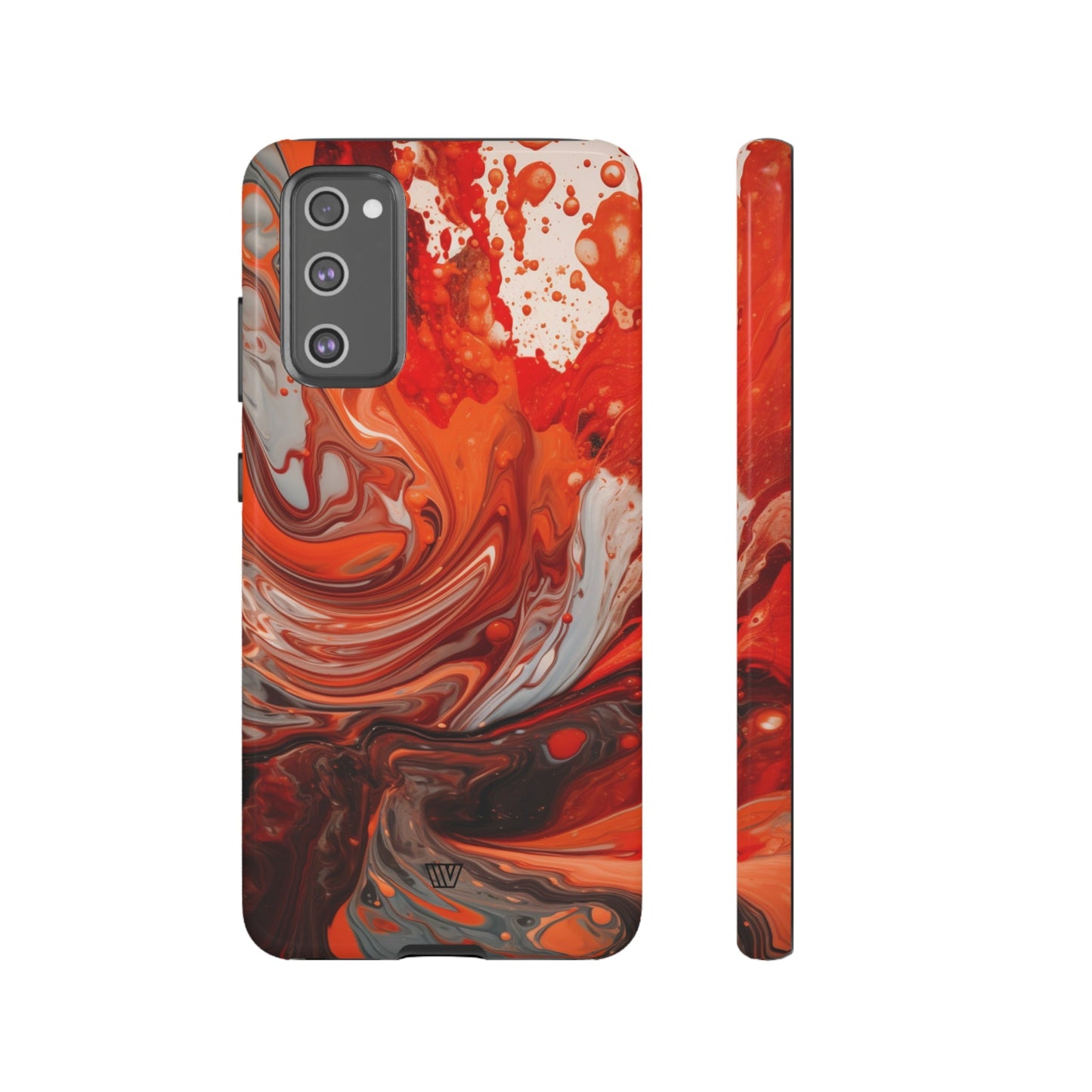 WHITE FIRE PAINT SWIRL | Tough Phone Case