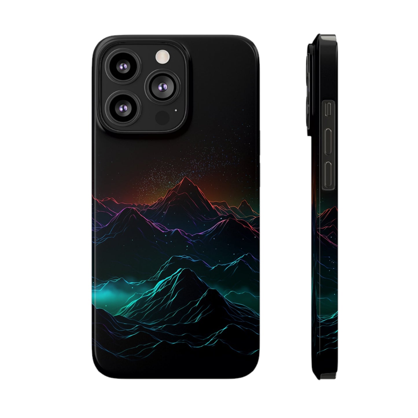 NEON MOUNTAINS | Slim iPhone Case