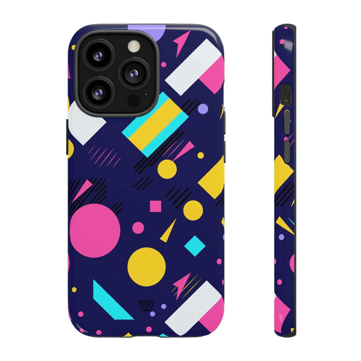 80s / 90s RETRO PATTERN DARK | Tough Phone Case