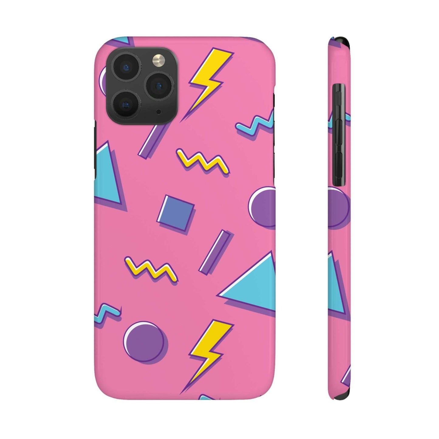 80 /90s PINK RETRO PATTERN | Slim iPhone Case