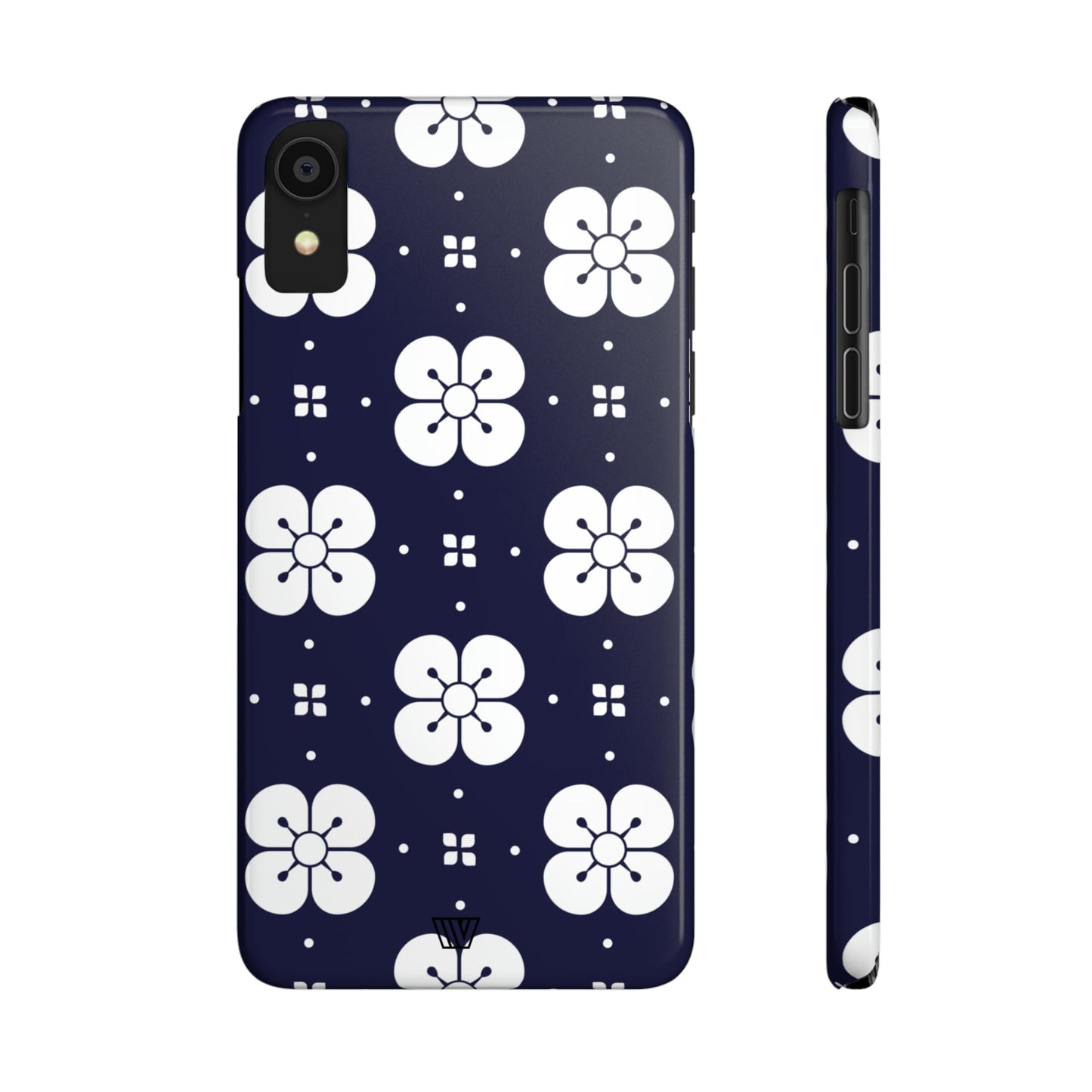 GEOMETRIC FLOWER BLUE | Slim iPhone Case