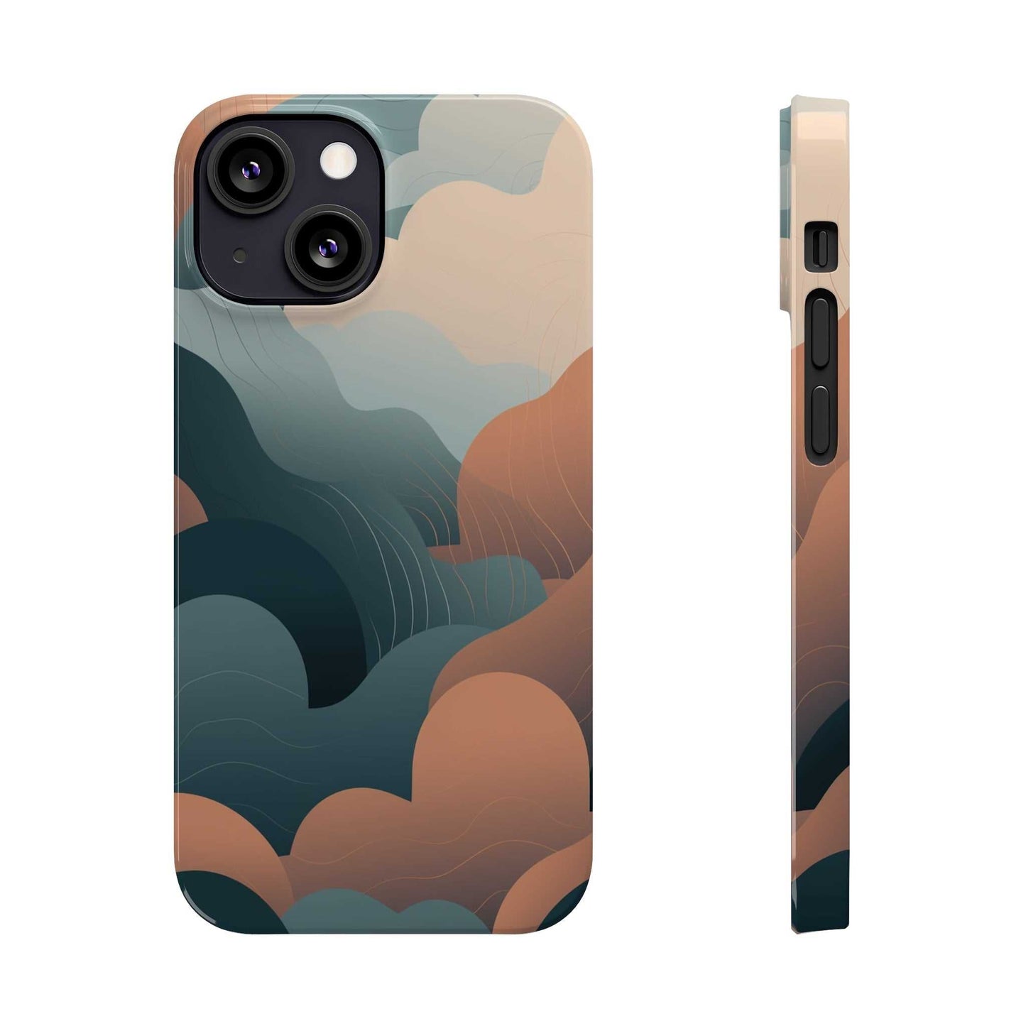 ABSTRACT FLUFFY CLOUDS | Slim iPhone Case