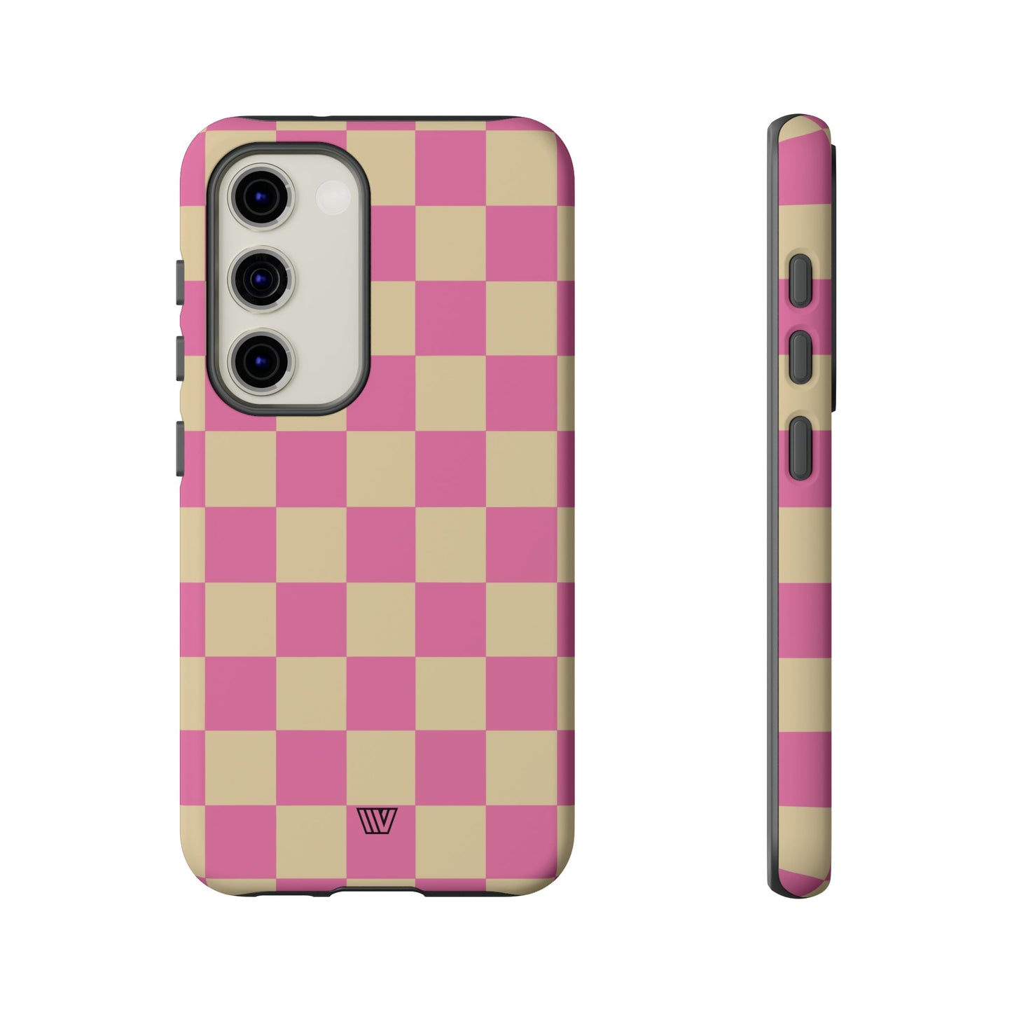 PINK TAN CHECKERBOARD | Tough Phone Case