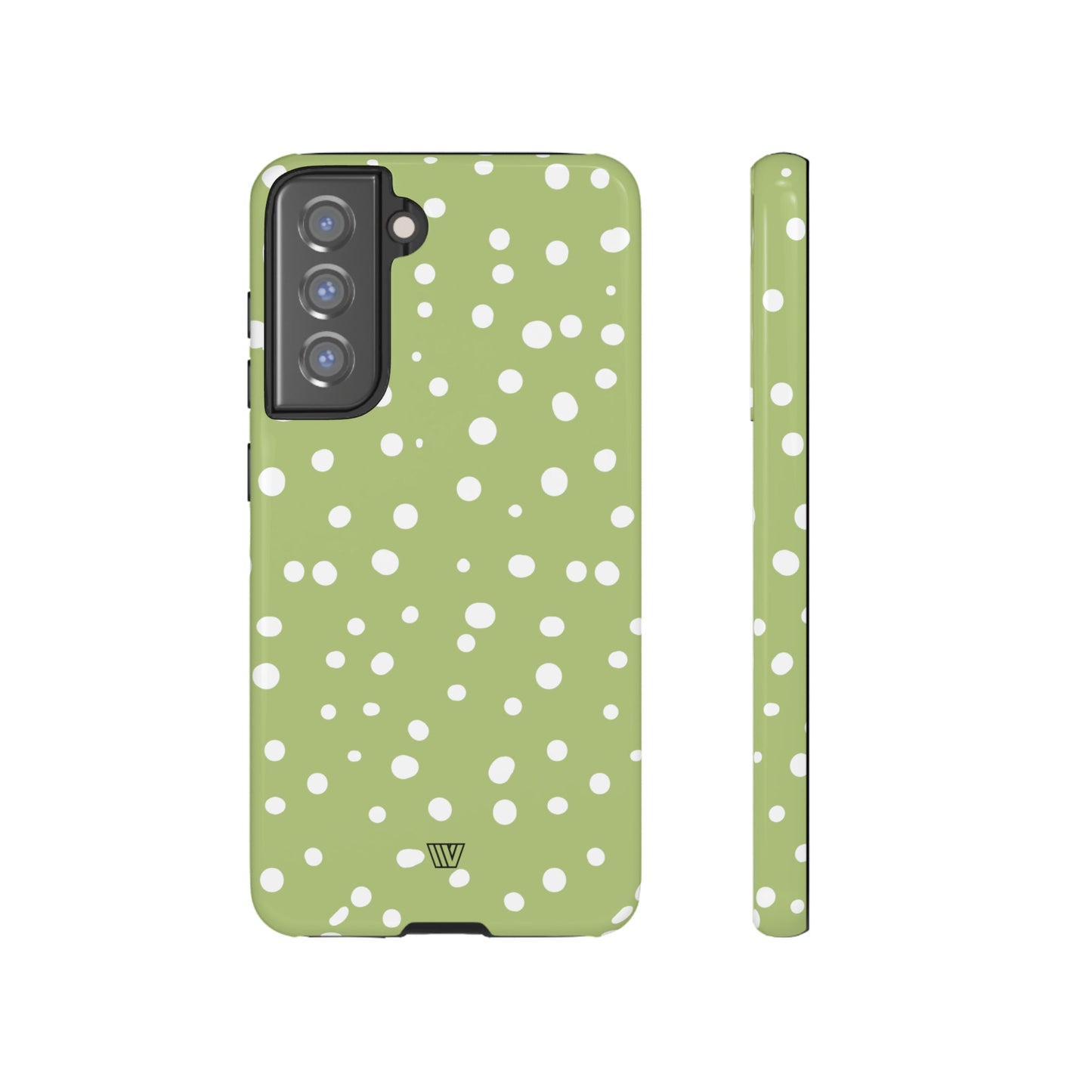 PALE OLIVE DOTS | Tough Phone Case