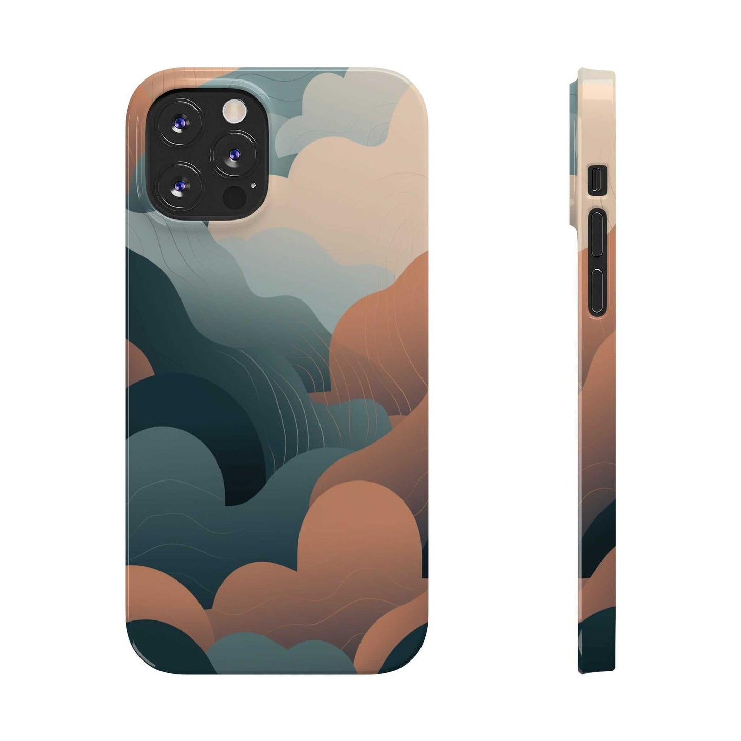 ABSTRACT FLUFFY CLOUDS | Slim iPhone Case