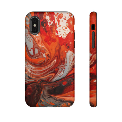 WHITE FIRE PAINT SWIRL | Tough Phone Case