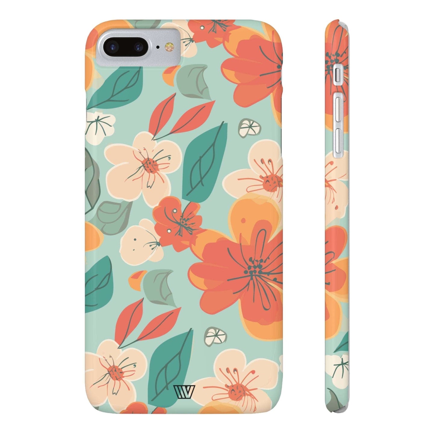 BLOOD ORANGE FLOWERS | Slim iPhone Case