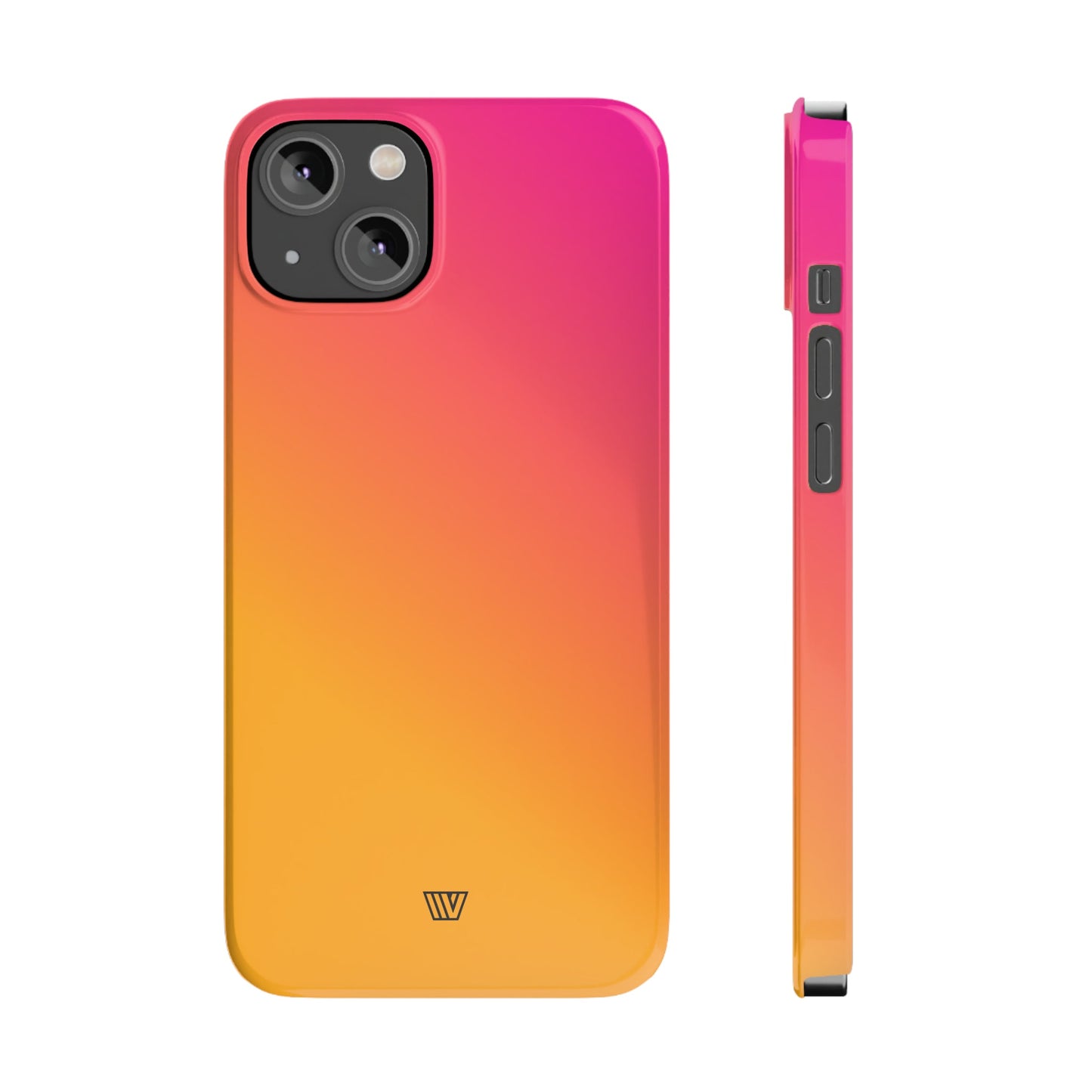 HOT PINK ORANGE | Slim iPhone Case