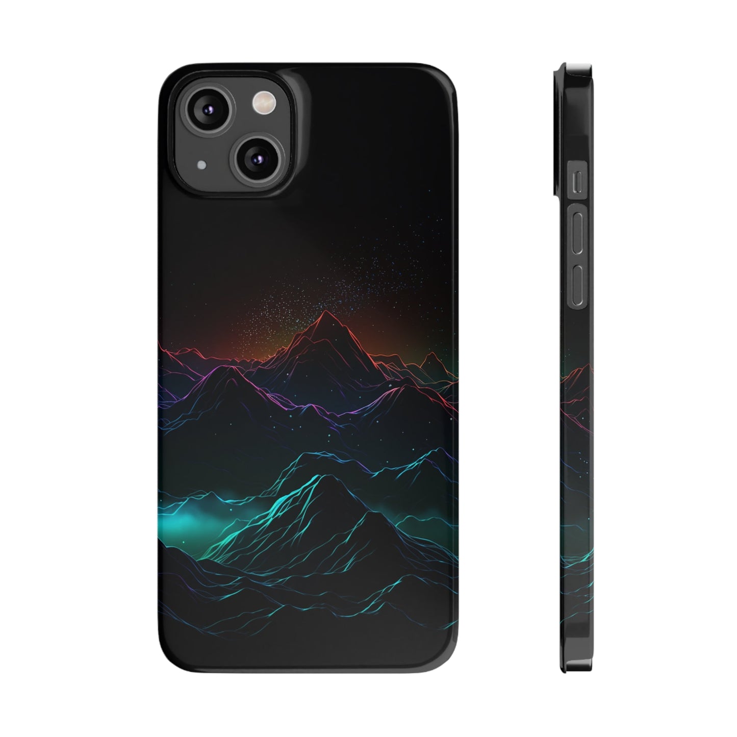 NEON MOUNTAINS | Slim iPhone Case