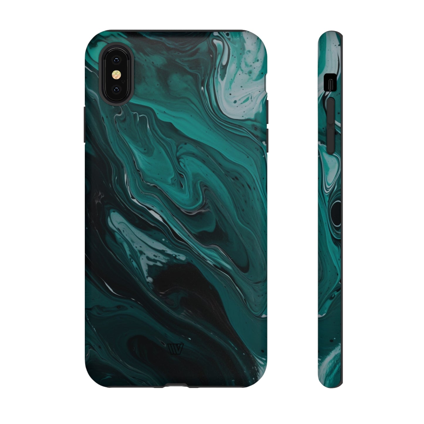 TEAL PAINT SWIRL | Tough Phone Case