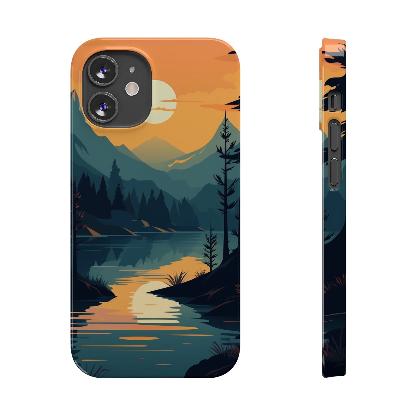 DEEP MOUNTAIN SUNSET | Slim iPhone Case