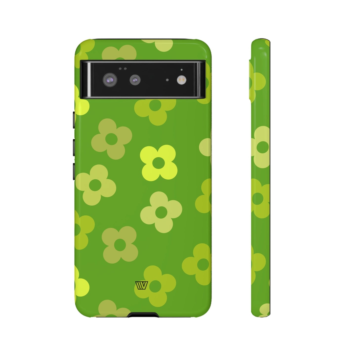 GREEN RETRO FLOWERS | Tough Phone Case