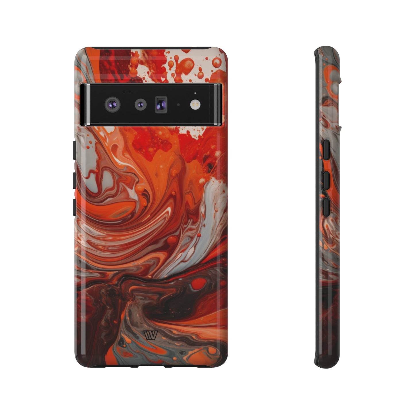 WHITE FIRE PAINT SWIRL | Tough Phone Case