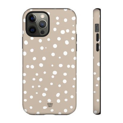 BEIGE DOTS | Tough Phone Case