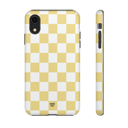 BANANA YELLOW CHECKERBOARD | Tough Phone Case