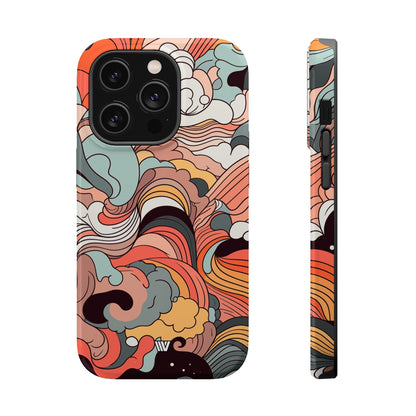 ABSTRACT DOODLE CLOUDS | MagSafe Tough iPhone Case