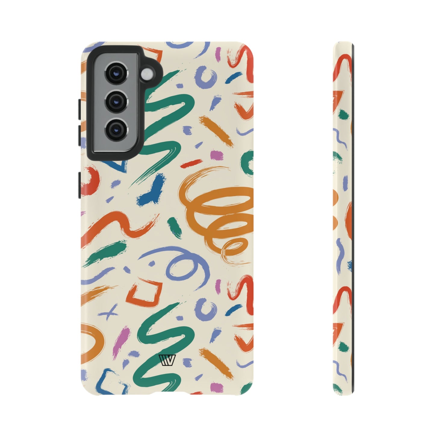 DOODLE PAINT BRUSH STROKES | Tough Phone Case