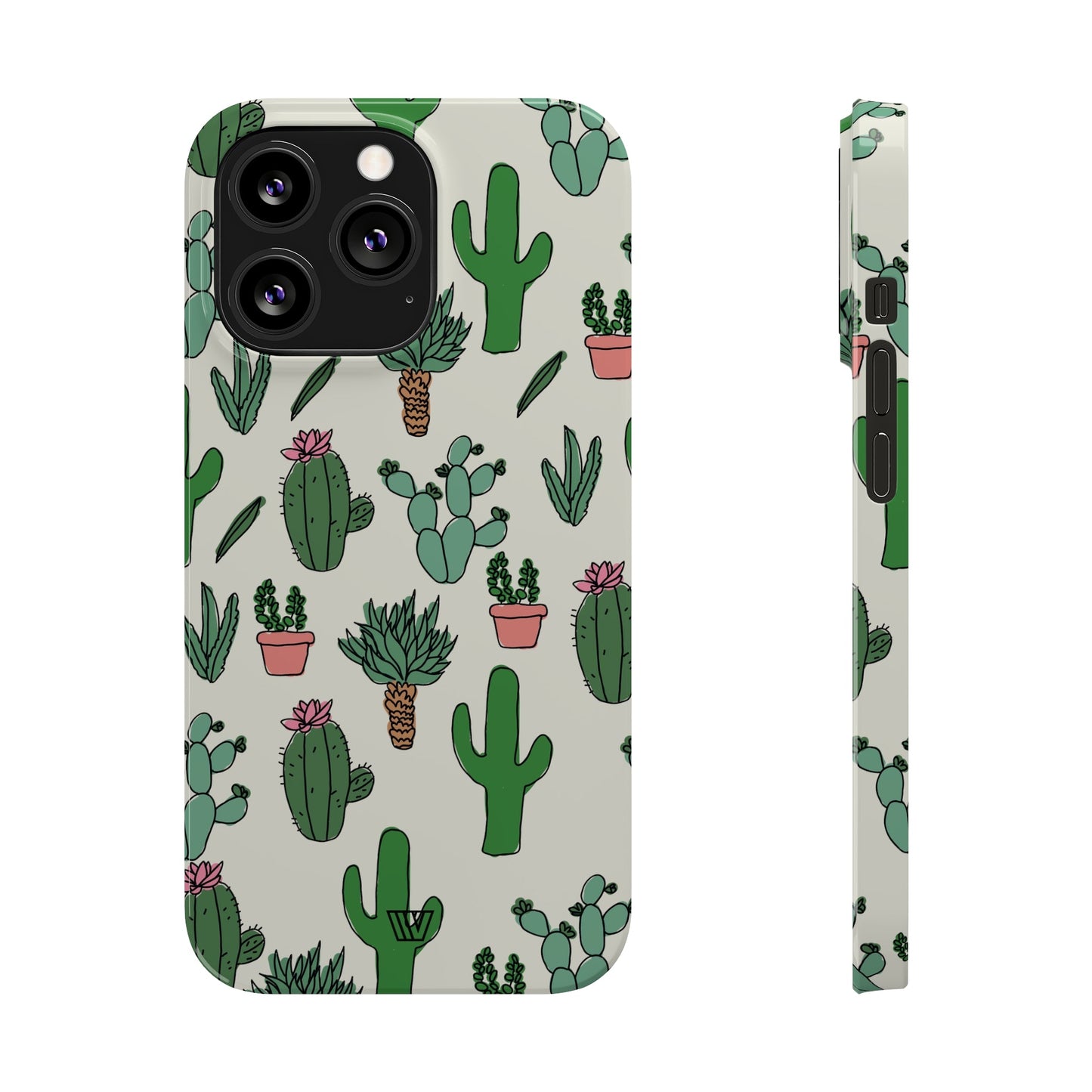 CACTUS DOODLES | Slim iPhone Case