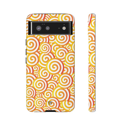 ABSTRACT SPIRAL ORANGE | Tough Phone Case