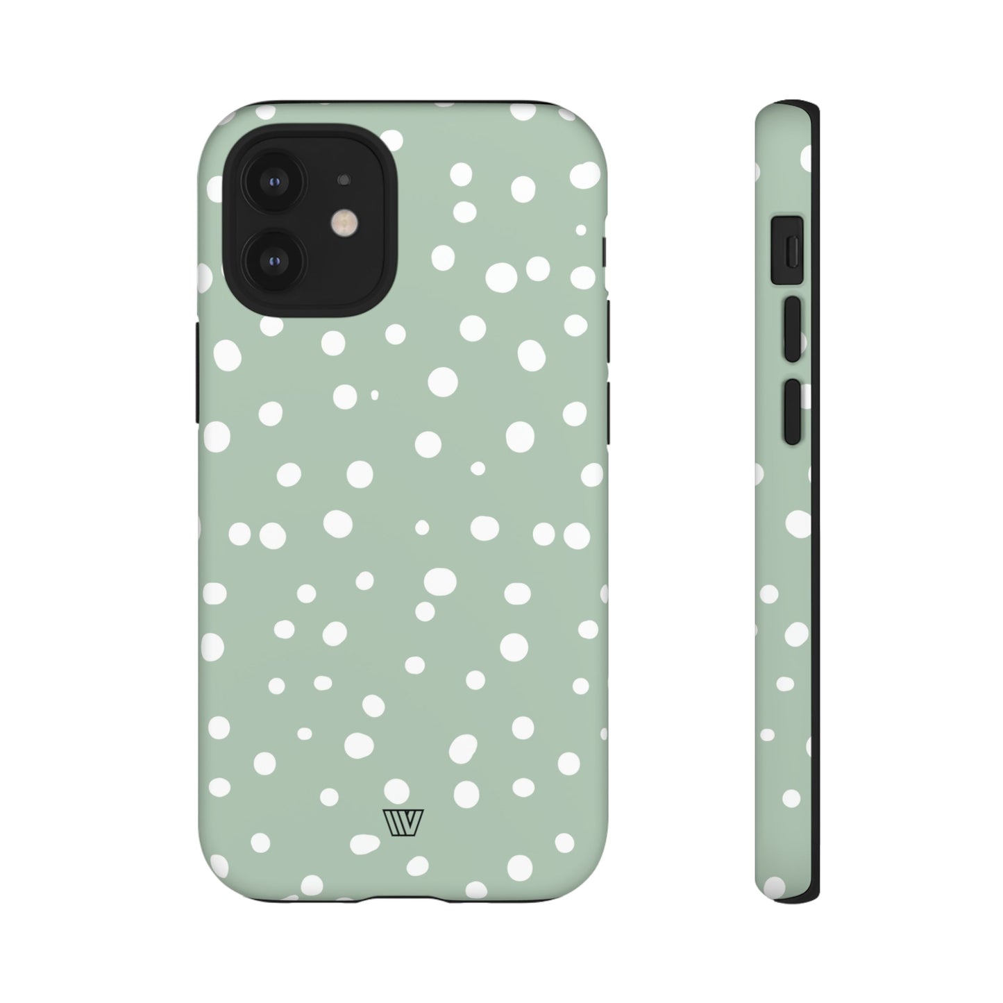 PASTEL GREEN DOTS | Tough Phone Case