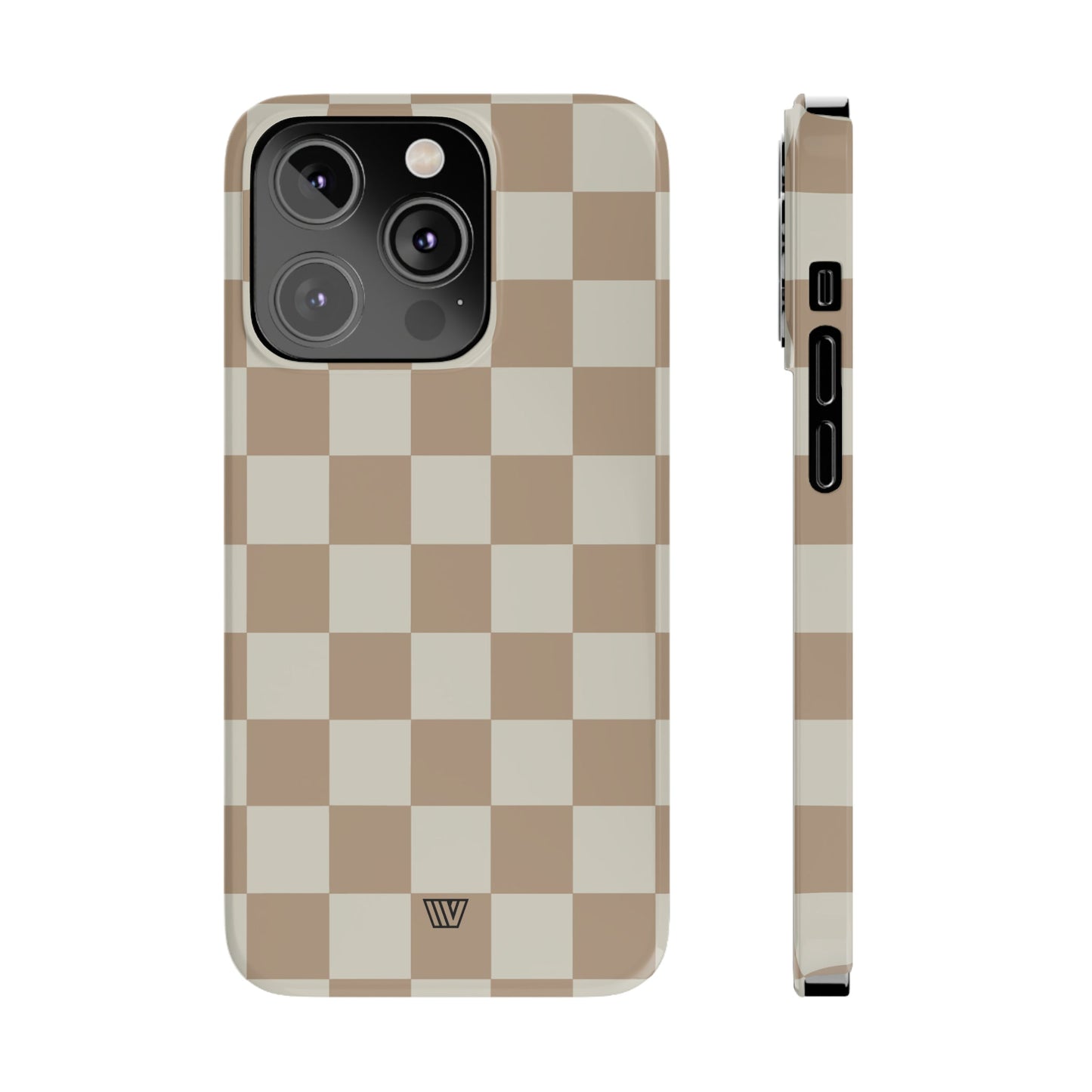 NEUTRAL CHECKERBOARD | Slim iPhone Case