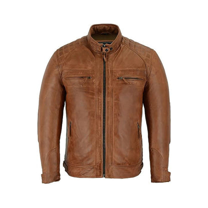 Café Racer Austin Brown Jacket