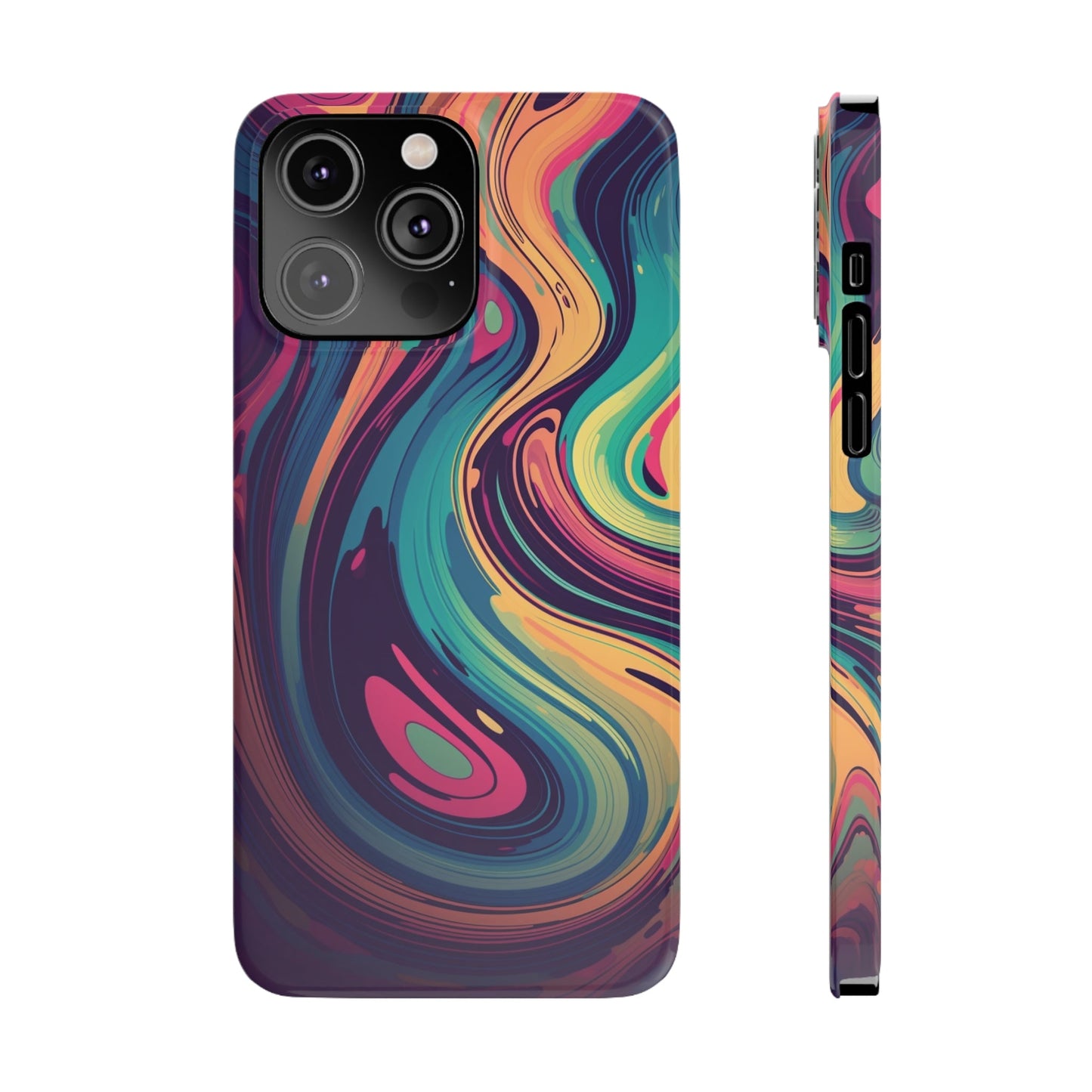 COSMIC LIQUID SWIRL |  Slim iPhone Case